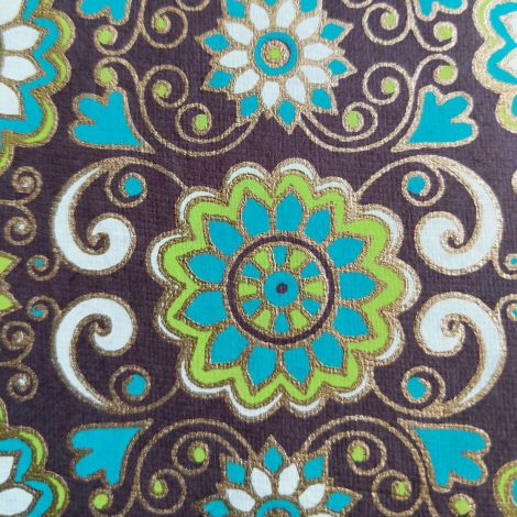 Papier Handmade Happy Color A4 India Ornament, 1szt